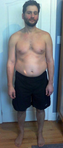 before-personal-training-services Photo of John Panousis before exercising and using personal training services.